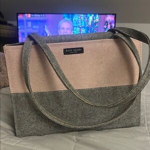 Kate Spade Two-Tone Pink and Gray Tote